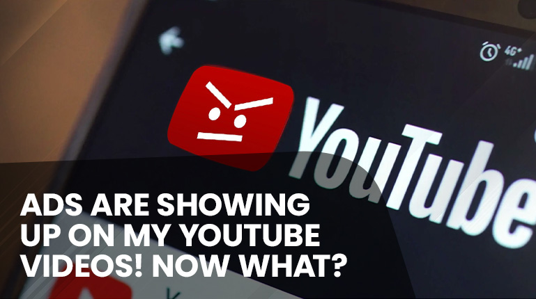 YouTube app on phone with blog article title graphic