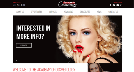 cosmetologycareer.coms homepage