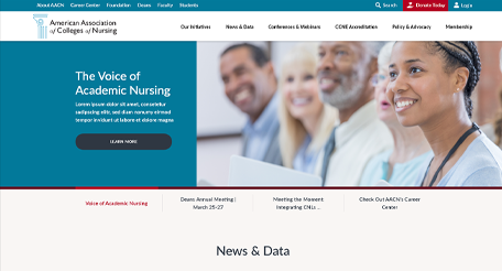 https://www.aacnnursing.org/s homepage