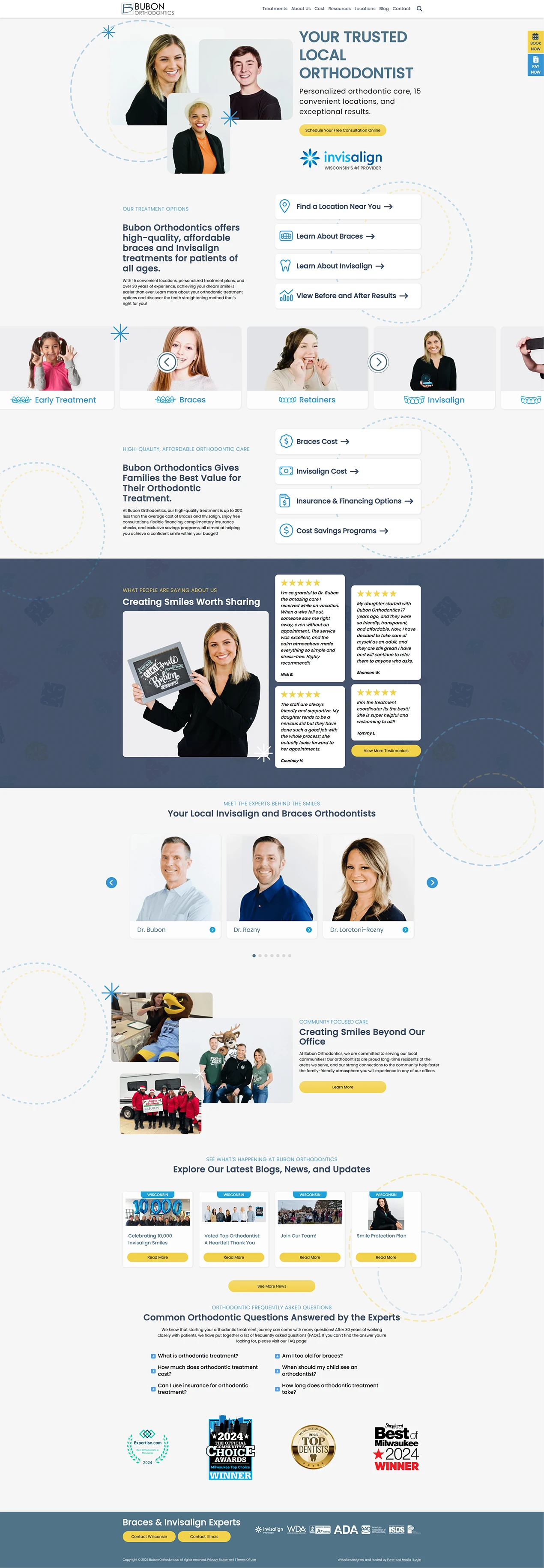bubon home page design
