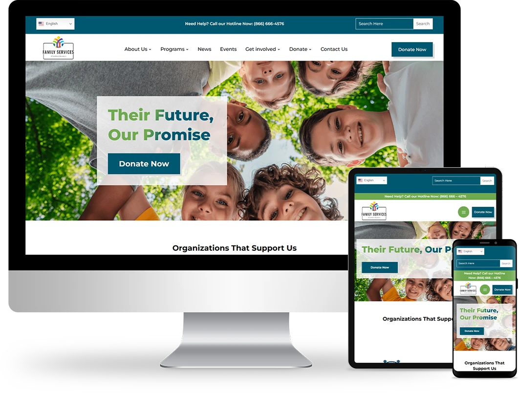 new home page desing on responsive devices
