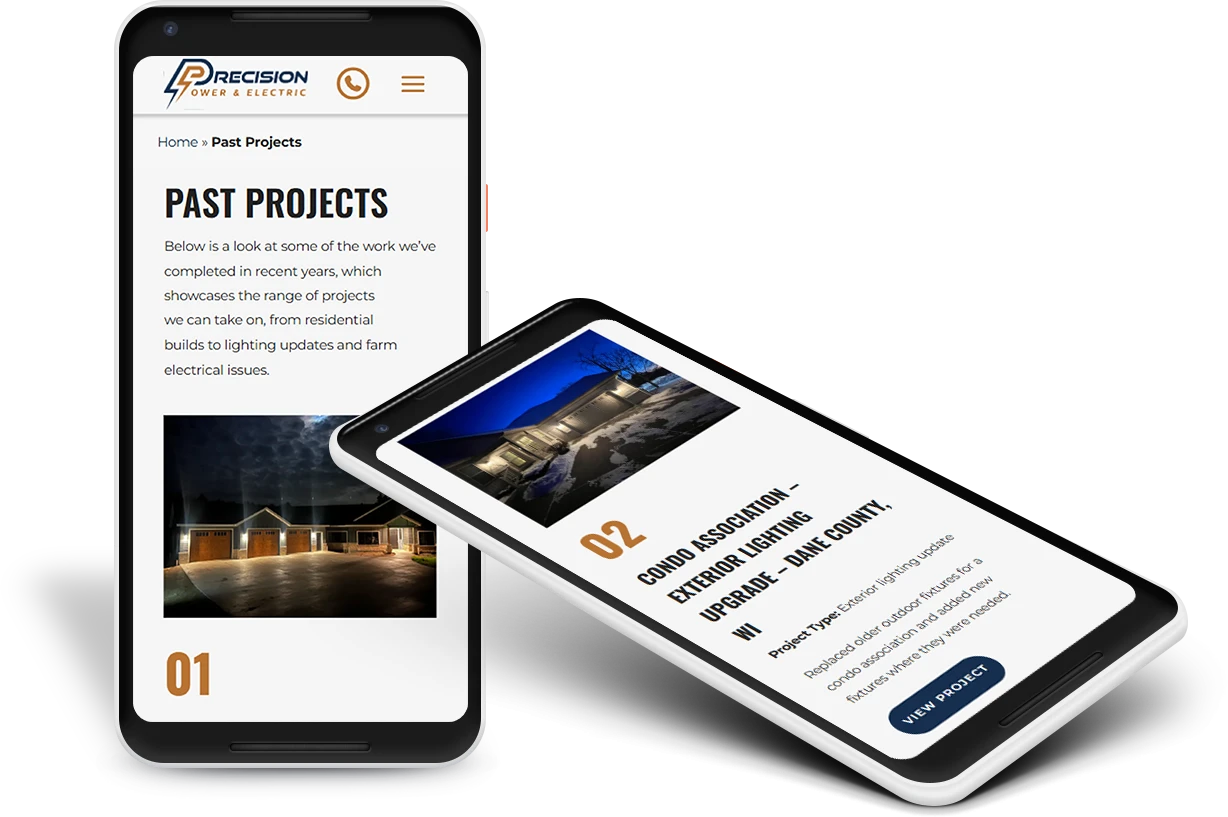 interior design on phone mockups 