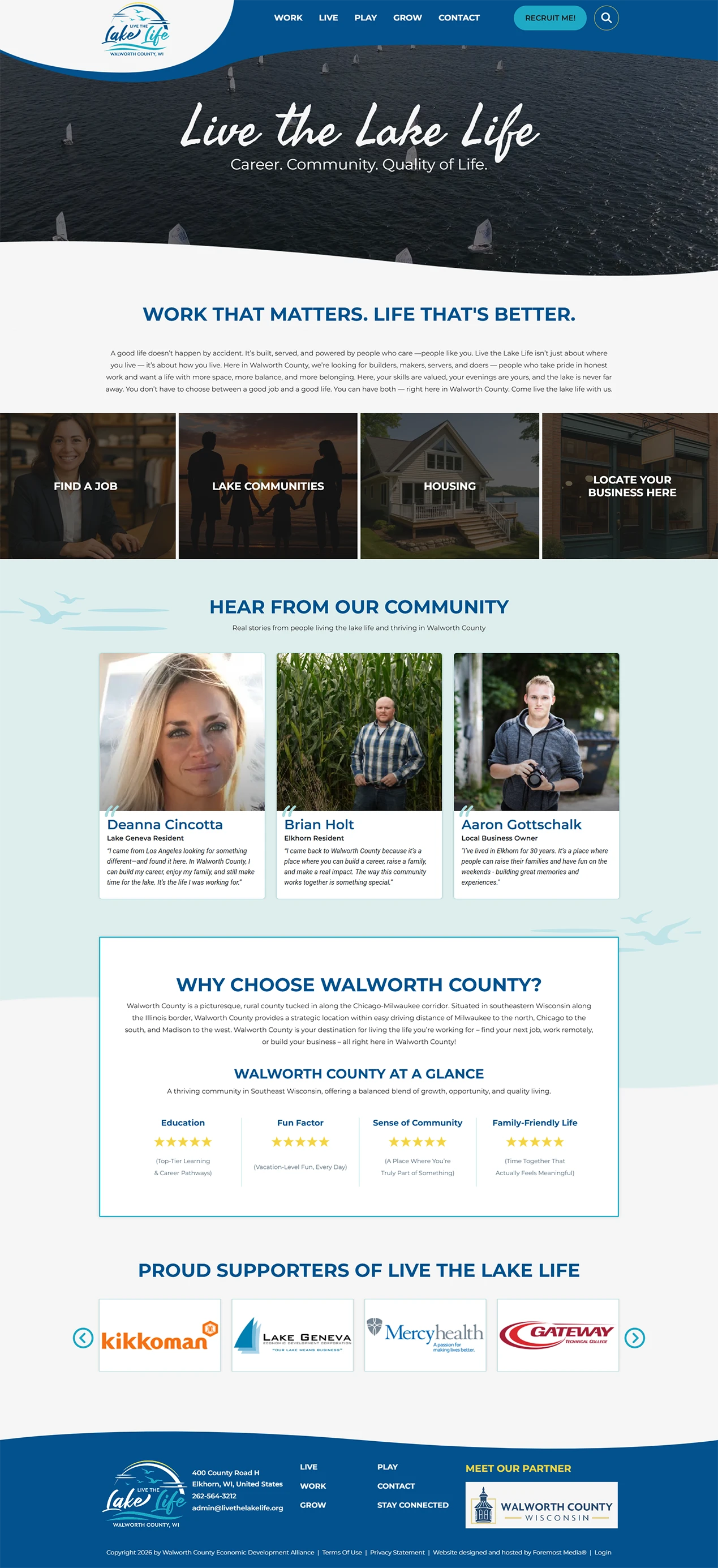 home page design