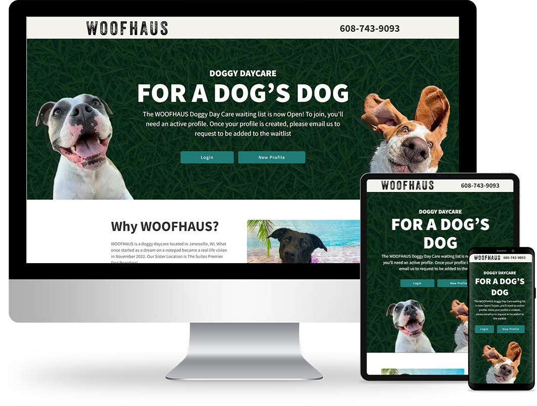 woofhaus design on responsive devisces 
