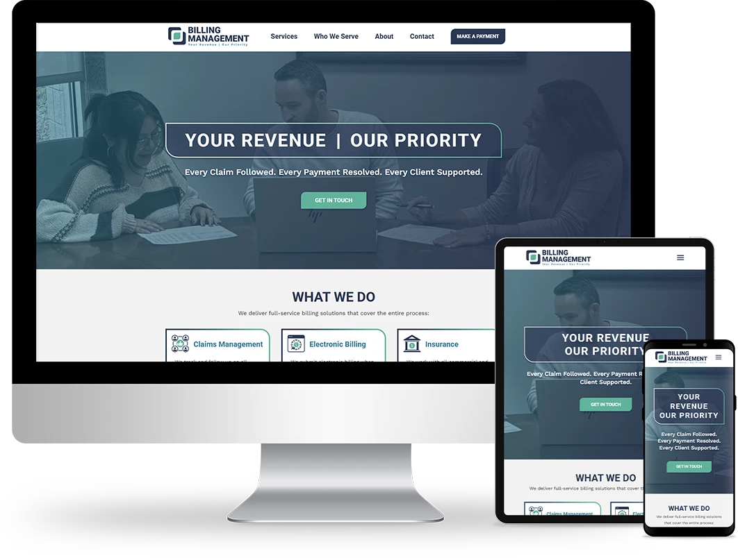 home page design on responsive devices
