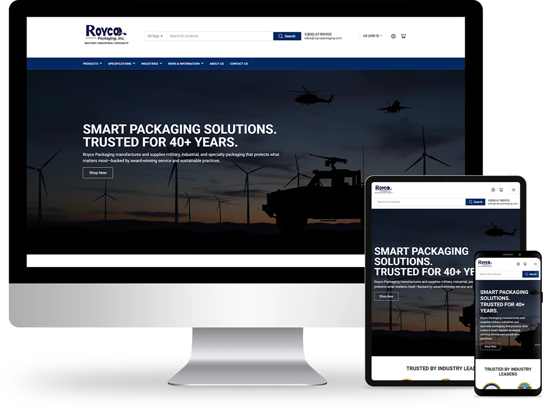 home page design on responsive devices