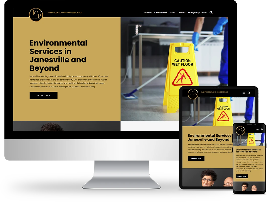 responsive home page design on devices