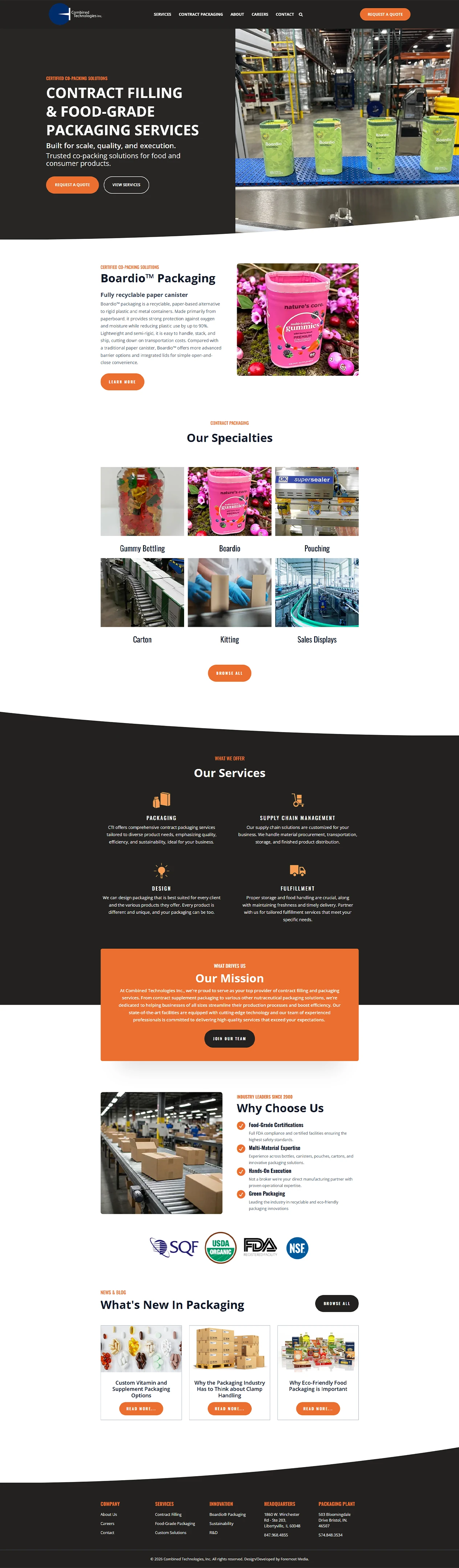 home page design mockup