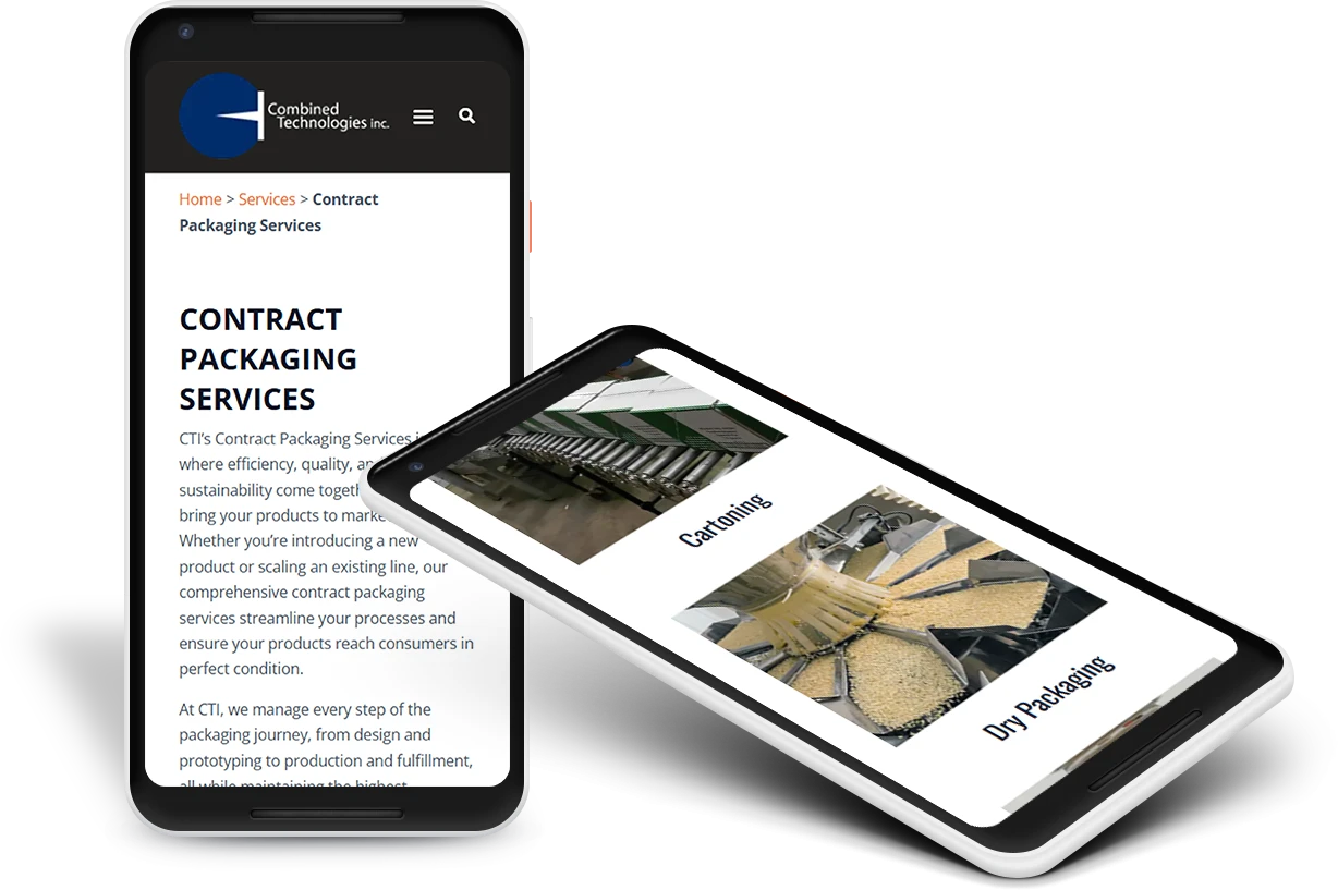 interior mockups on phone devices