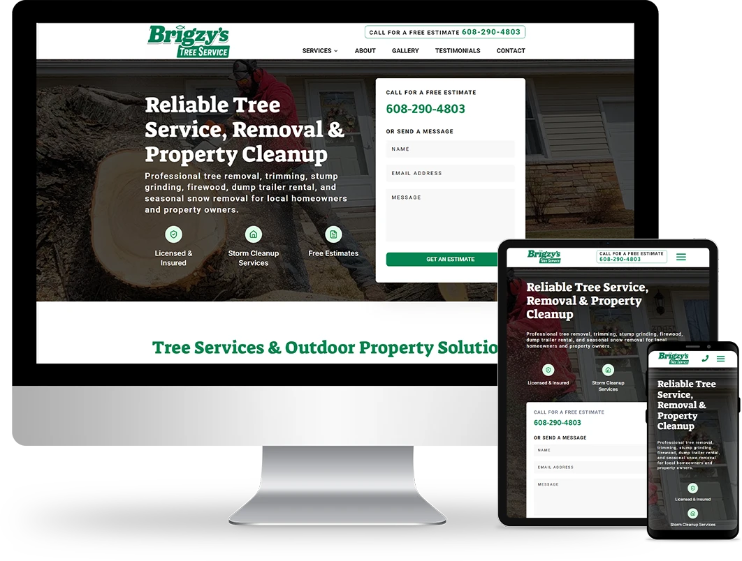 brigzy design on responsive devices