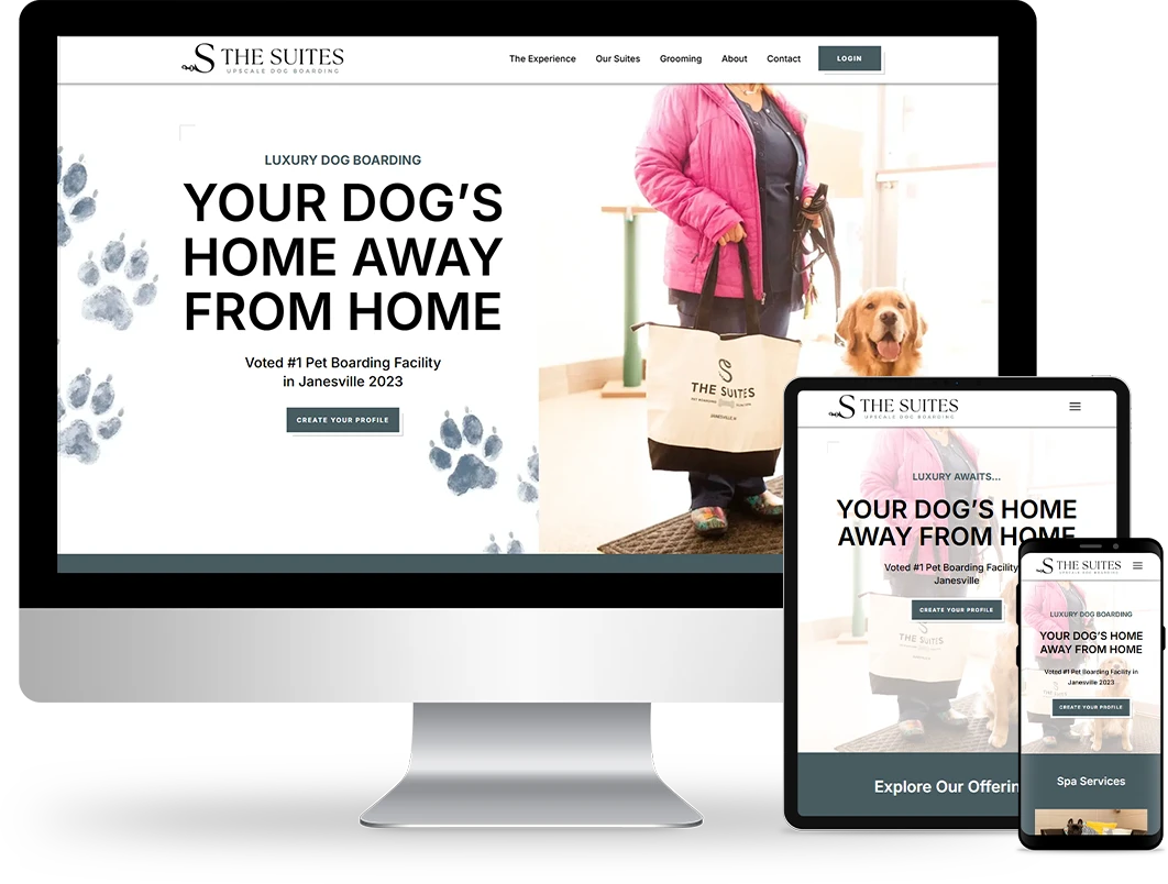 home page design on responsive devices