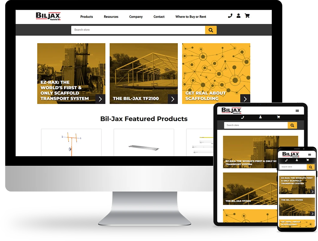 bil jax design on responsive devices