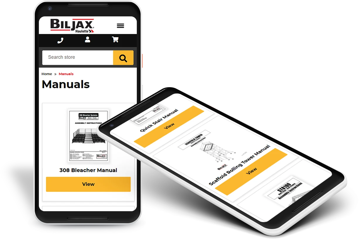interior page design on mobile phones