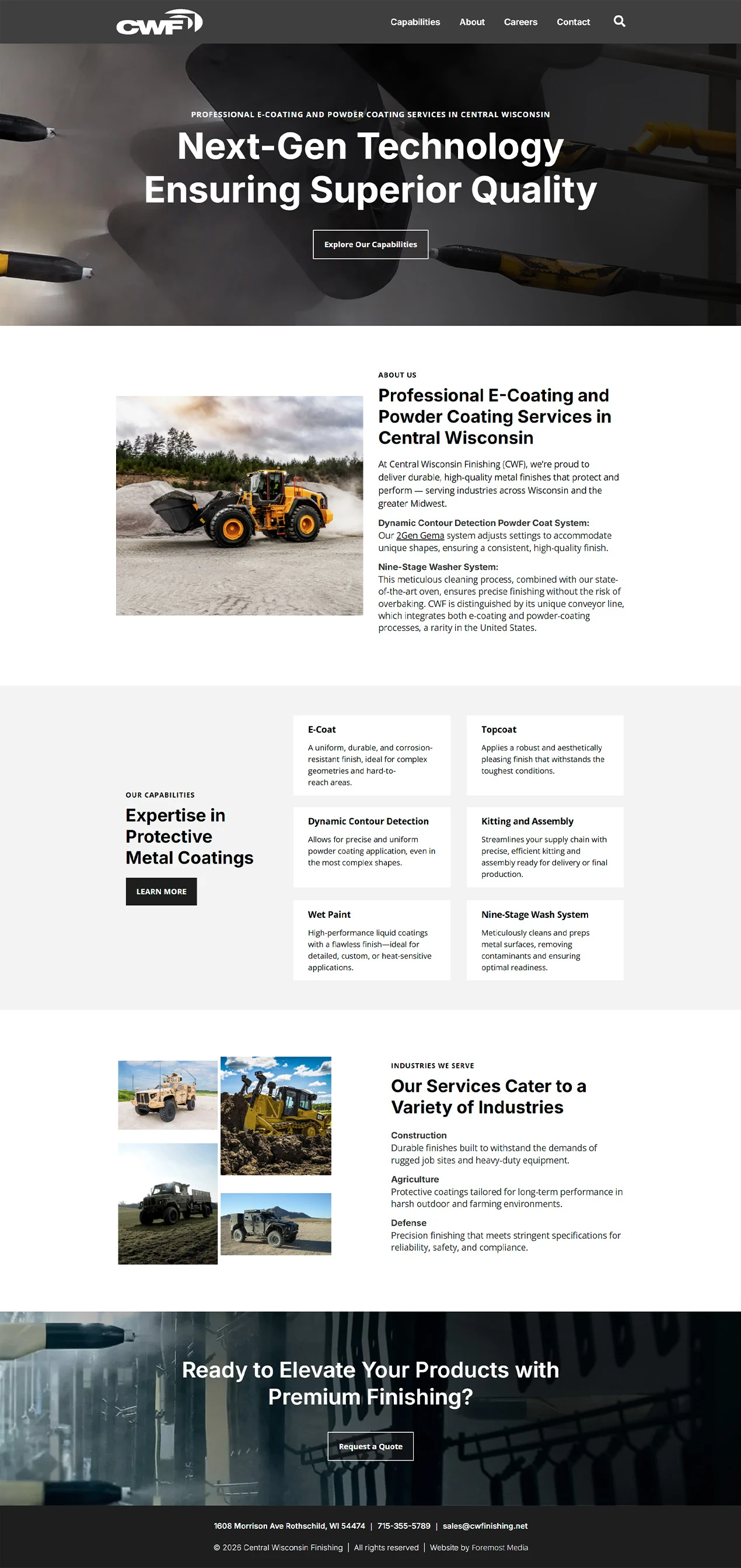 cwf home page design full