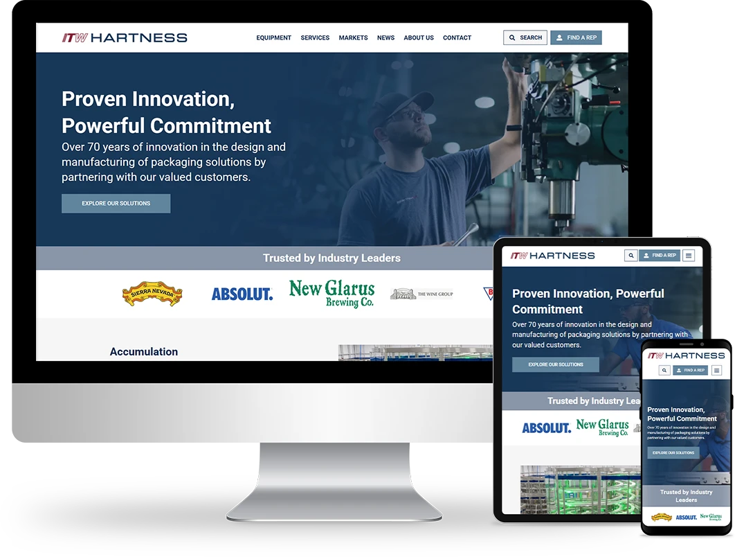 hartness design on responsive devices