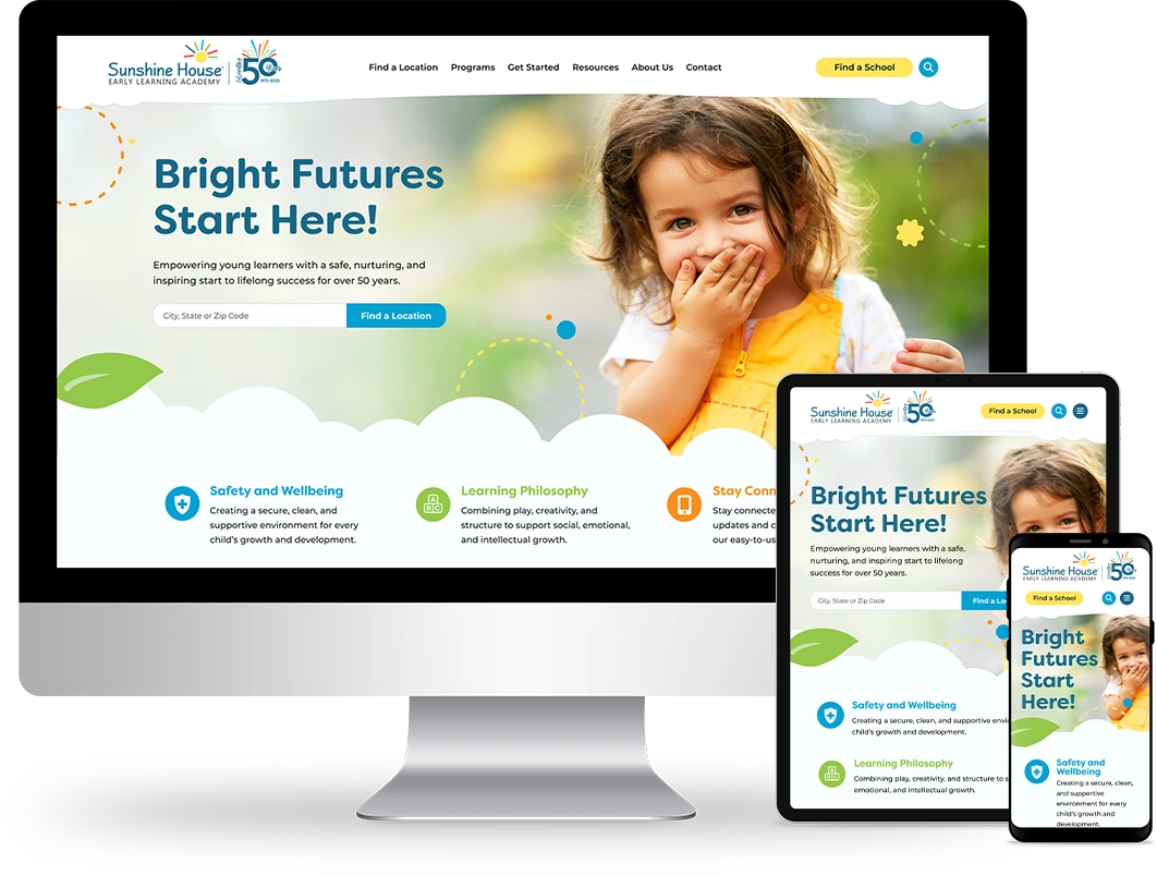 home page design on responsive devices