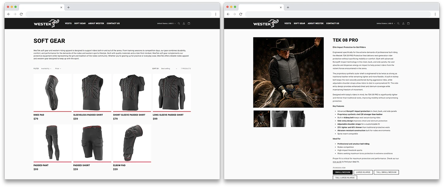 interior pages on screen mockups