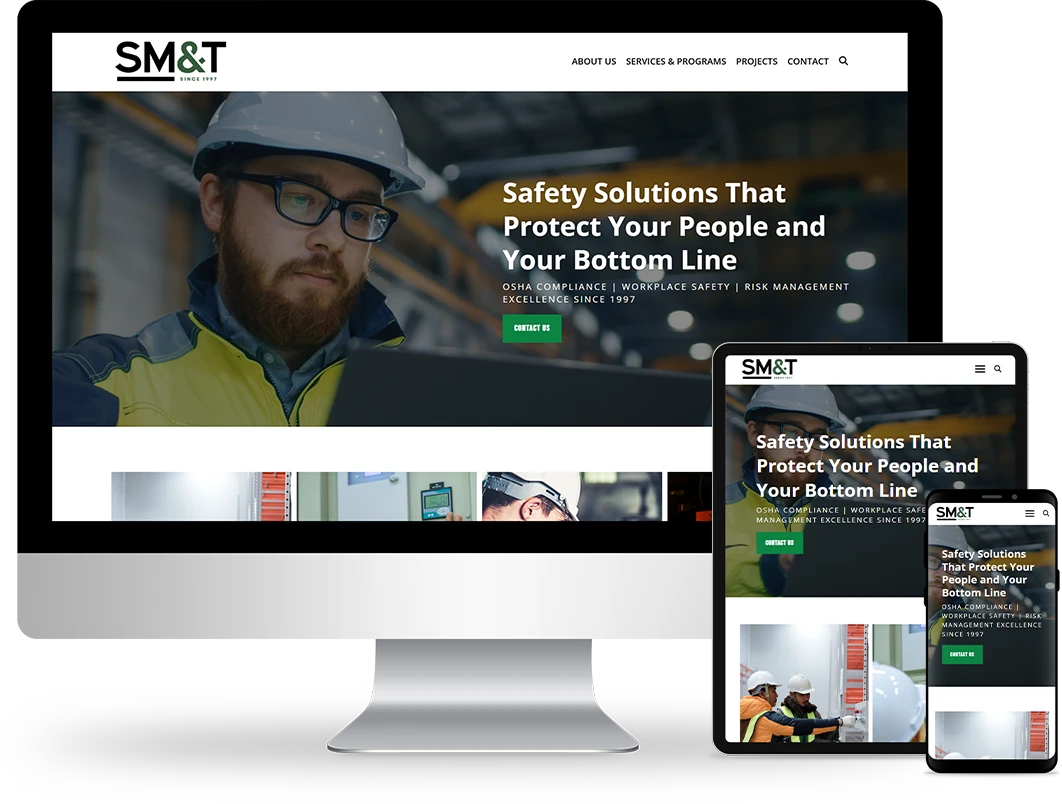 homepage design on responsive devices