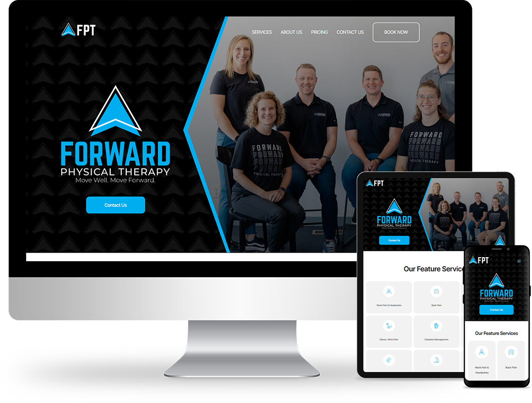 website design on devices