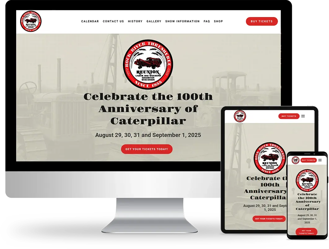 home page design on responsive devices