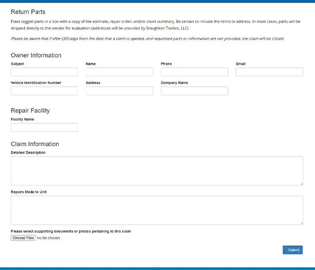 Online Warranty Registration