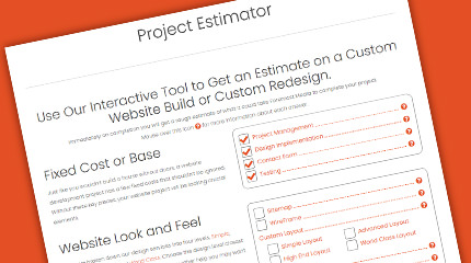 Check out our Project Estimator today